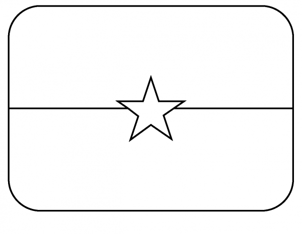 Flag of Burkina Faso Emoji coloring page image