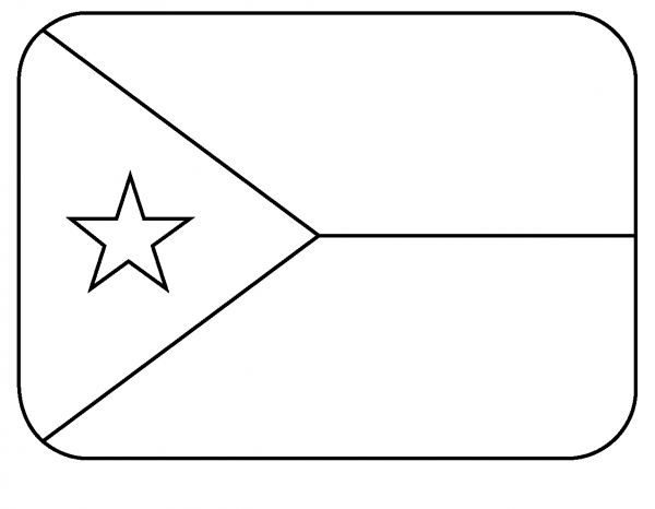 Flag of Djibouti Emoji coloring page image