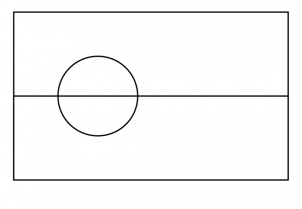 Flag of Greenland Emoji coloring page image