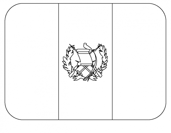 Flag of Guatemala Emoji coloring page image