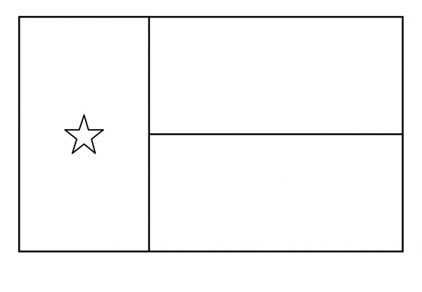 Flag of Guinea Bissau Emoji coloring page image