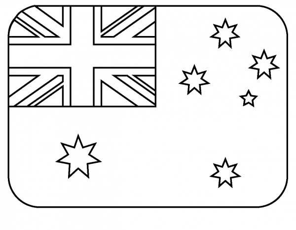 Flag of Heard Mcdonald Islands Emoji coloring page image