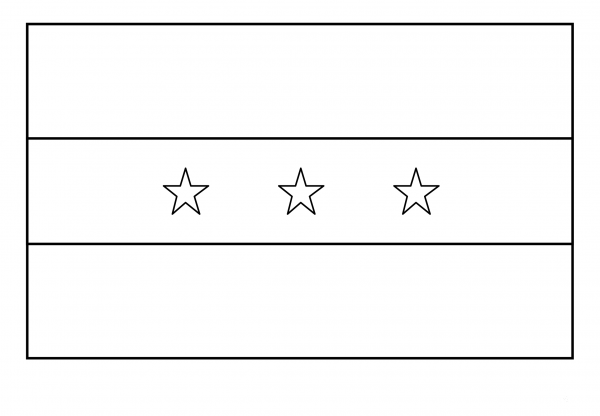 Flag of Iraq Emoji coloring page image