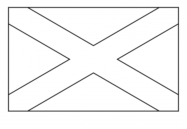 Flag of Jamaica Emoji coloring page image