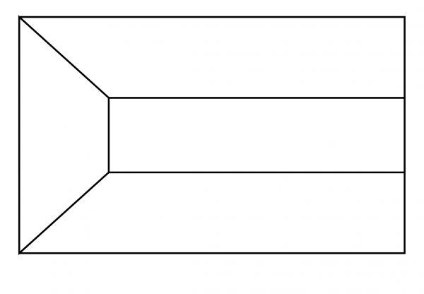Flag of Kuwait Emoji coloring page image