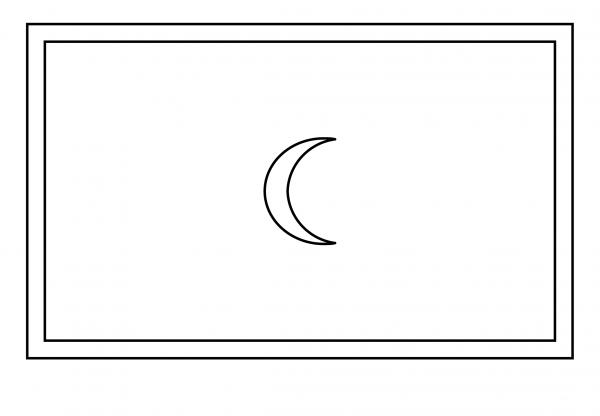 Flag of Maldives Emoji coloring page image