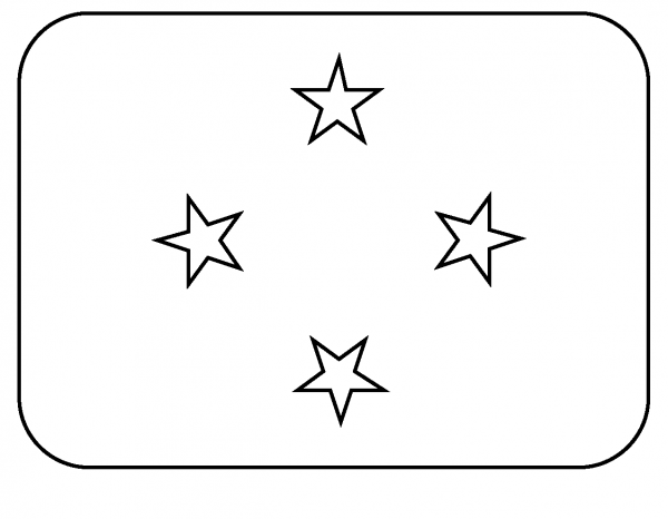 Flag of Micronesia Emoji coloring page image