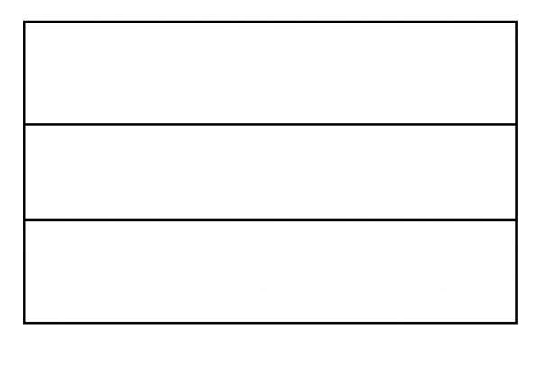 Flag of Netherlands Emoji coloring page image