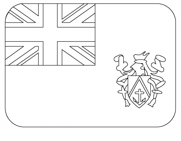 Flag of Pitcairn Islands Emoji coloring page image
