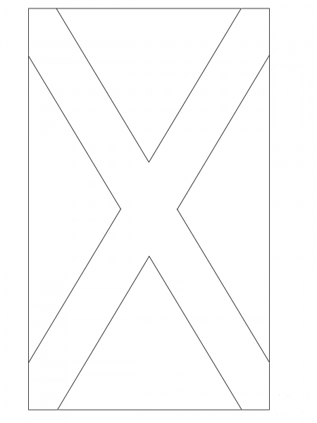 Flag of Scotland coloring page image