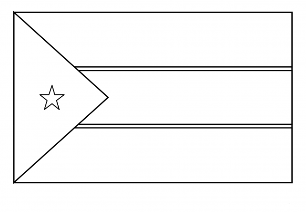 Flag of South Sudan Emoji coloring page image