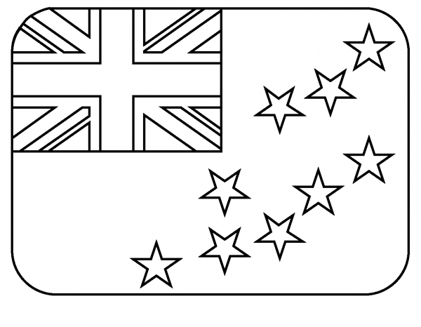Flag of Tuvalu Emoji coloring page image