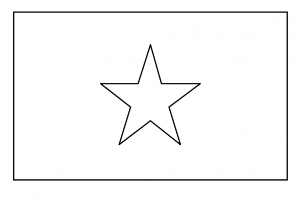 Flag of Vietnam Emoji coloring page image