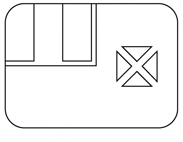 Flag of Wallis Futuna Emoji coloring page image