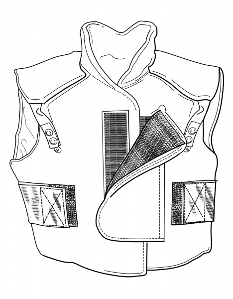 Flak Vest coloring page image