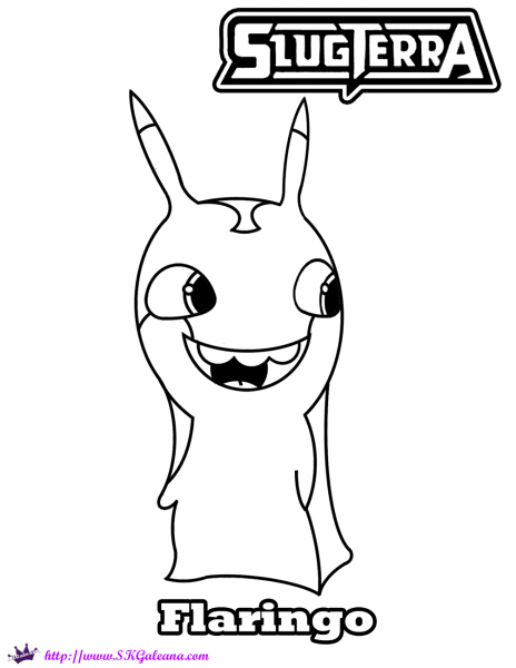 Flaringo coloring page image