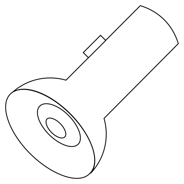 Flashlight coloring page image