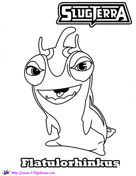 Flatulorhinkus coloring page image