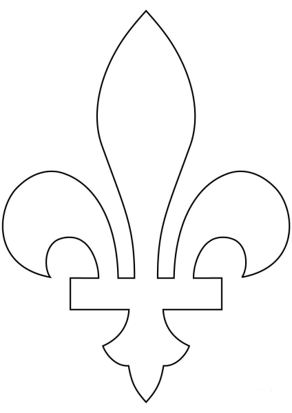 Fleur-de-lis  coloring page image