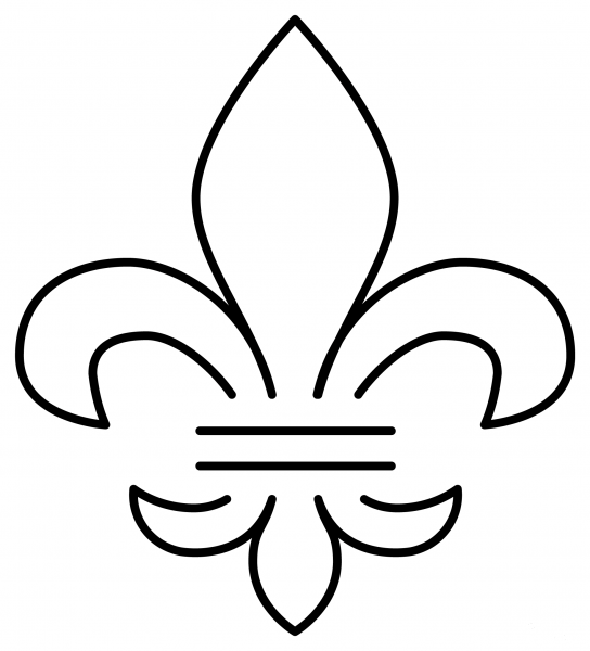 Fleur De Lis Emoji coloring page - ColouringPages