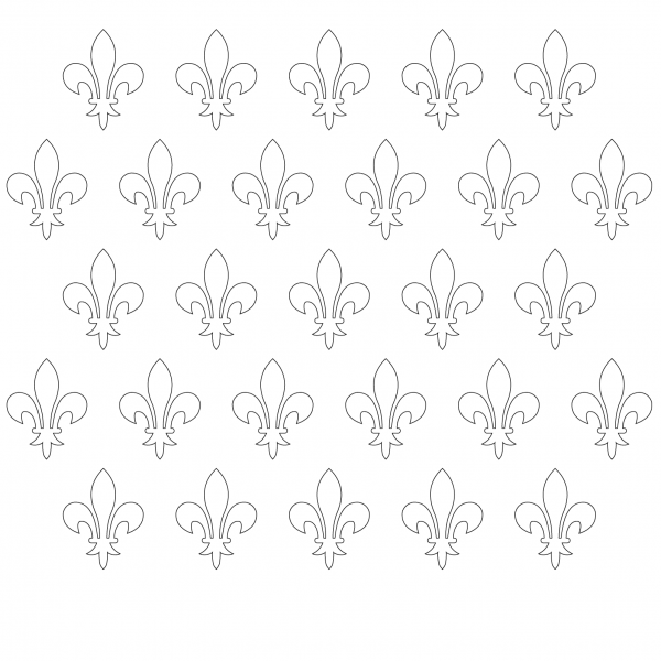 Fleur-de-Lis Pattern coloring page image