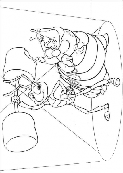 Flik And Heimlich coloring page image