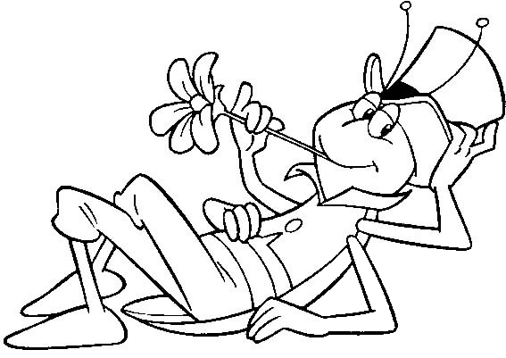 Flip Is Resting Under The Tree  coloring page image