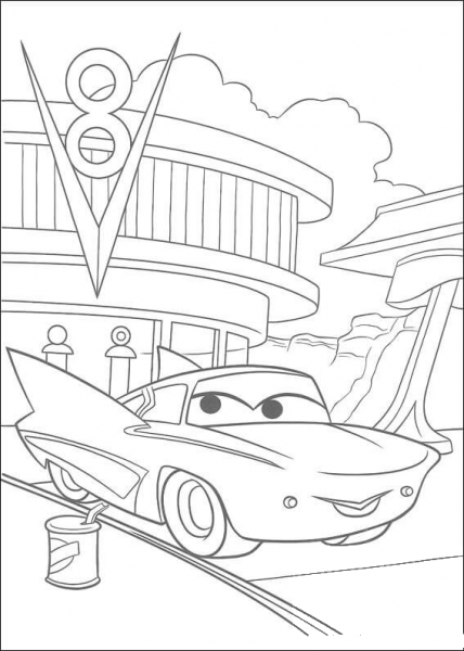 Flo coloring page image