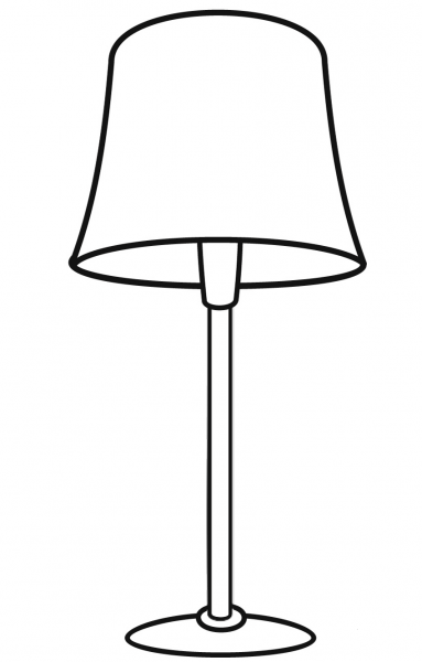 Floor Lamp coloring page image