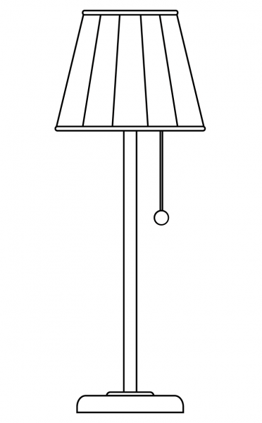 Floor Lamp coloring page image