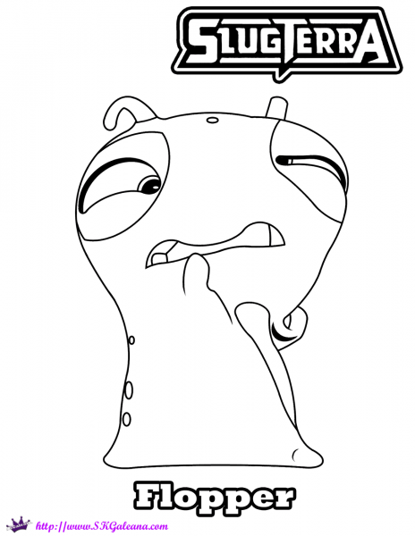 Flopper coloring page image