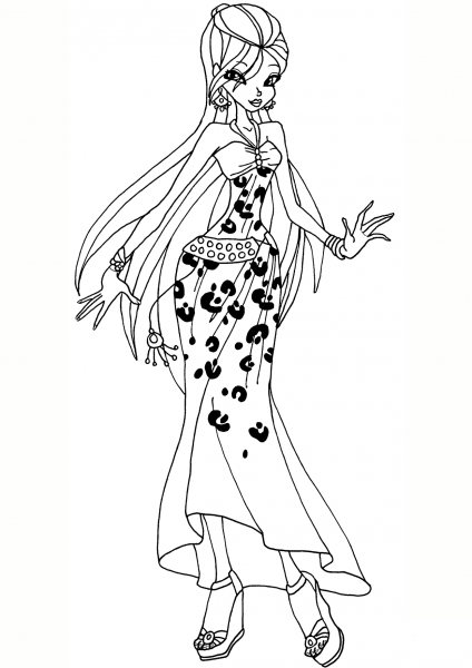 Flora Egypt coloring page image