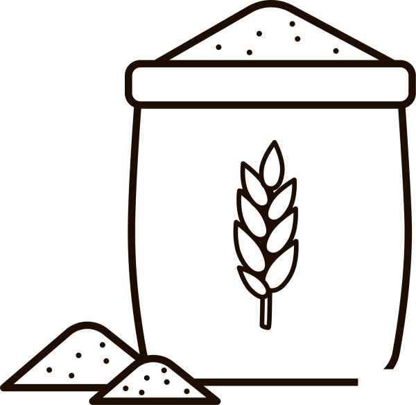 Flour coloring page image