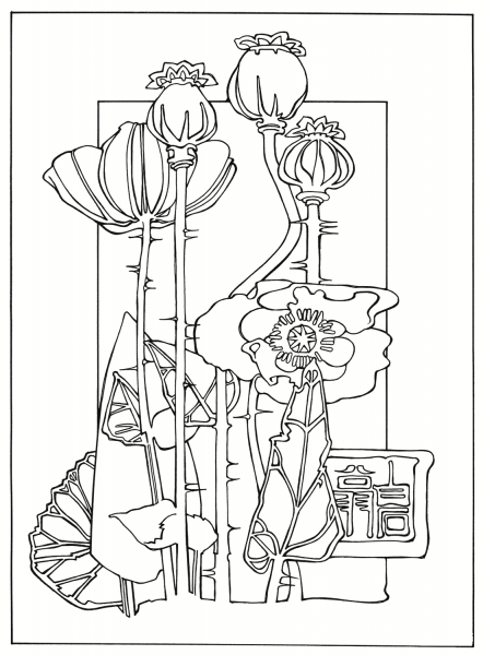 Flowers Print coloring page image