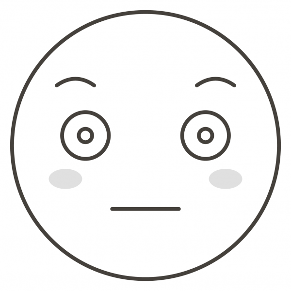 Flushed Face coloring page image