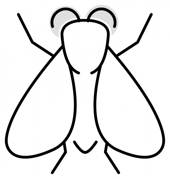 Fly Emoji coloring page image