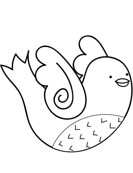 Flying Dove coloring page image