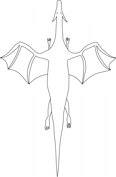Flying Dragon coloring page image