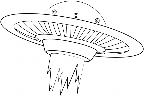 Flying Saucer coloring page image