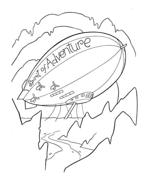 Flying Spirit Of Adventure  coloring page image