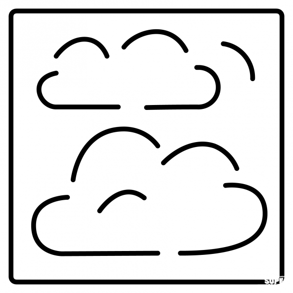 Fog Emoji coloring page image