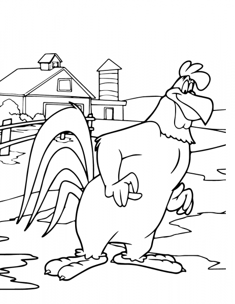 Foghorn Leghorn coloring page image