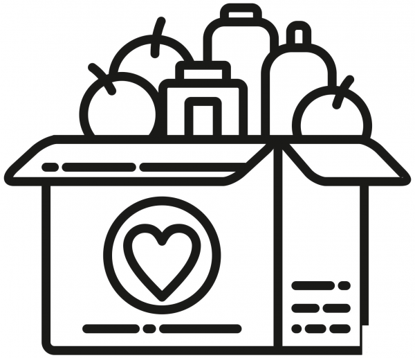 Food Drive coloring page image