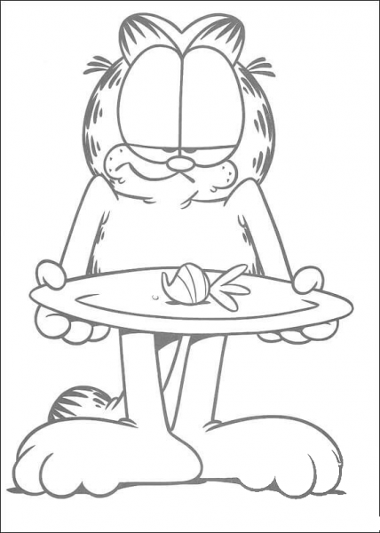 Food Is Over  coloring page image
