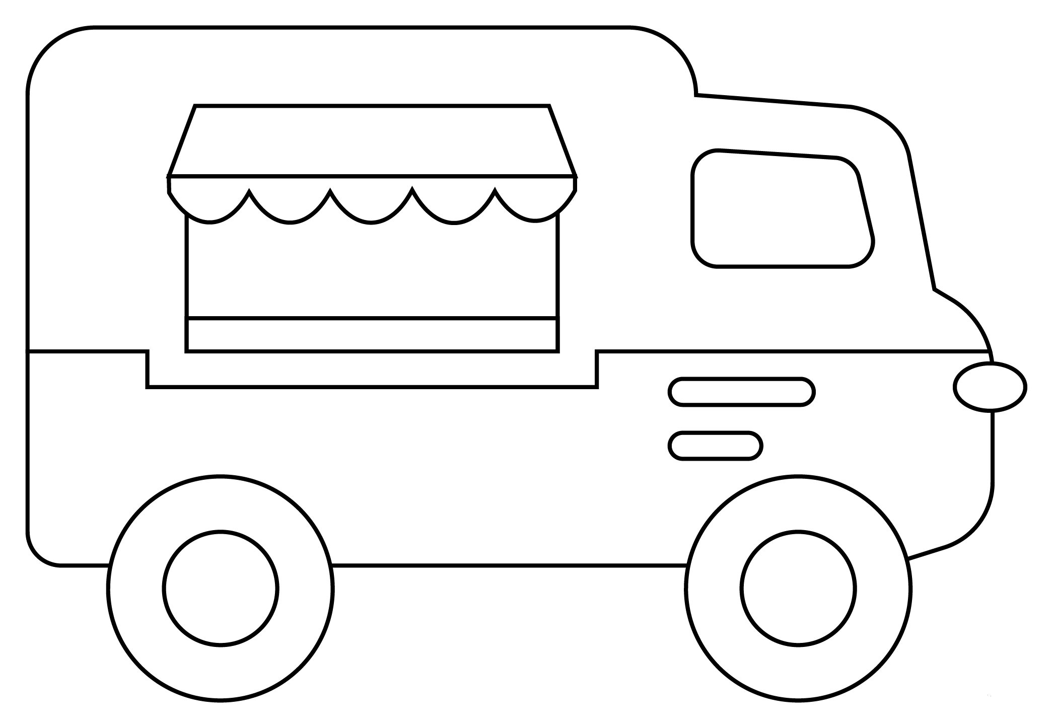 Food Truck coloring page - ColouringPages