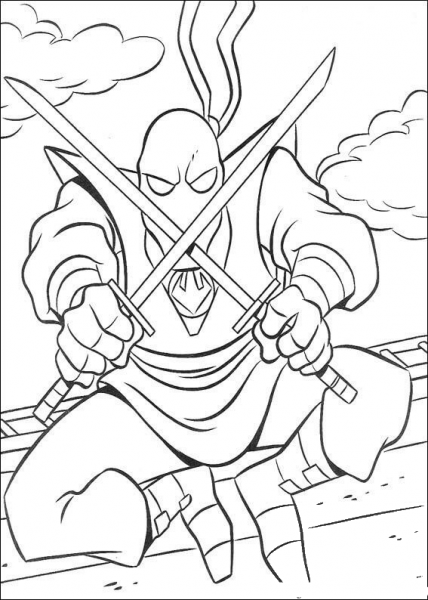 Foot Clan coloring page image