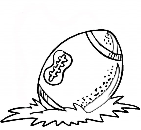 Football Ball  coloring page image