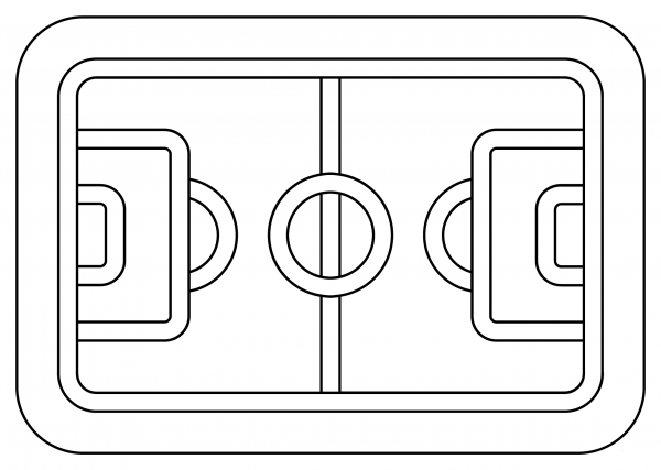 Football Field coloring page image