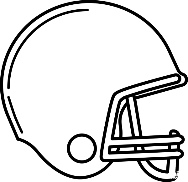 Football Helmet coloring page image
