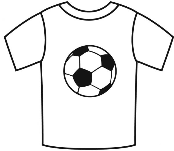 Football Jersey coloring page image